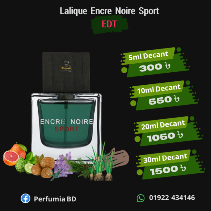 Lalique Encre Noire Sport Decant