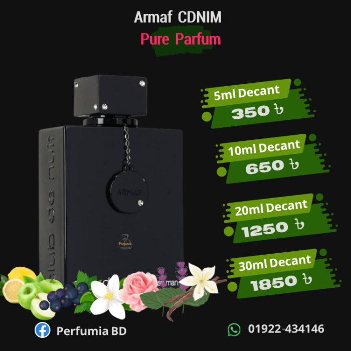 Armaf CDNIM Pure Parfum Decant